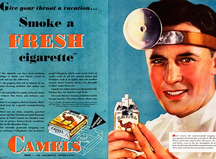 doctors being paid by cigarette companies