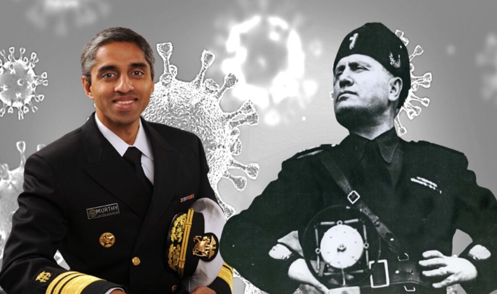 Vivek Murthy Mussolini